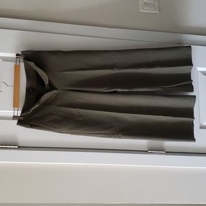 LOFT high rise, Crap wide legs pants, size 6, color olive green,  two backpack